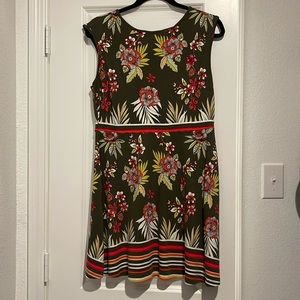 A-line cute floral dress